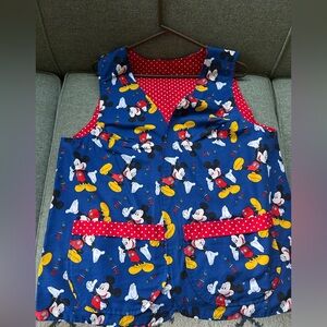 Mickey Mouse Blue Vest with Red Polka Dots